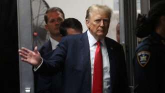 Donald Trump enters the courtroom during his trial in Manhattan | Spencer Platt/UPI/Newscom