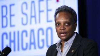 Chicago Mayor Lori Lightfoot at public event. | Jose M. Osorio/TNS/Newscom