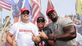 Latino and Black supporters of Trump at a rally | Ron Lyon/ZUMA Press/Newscom