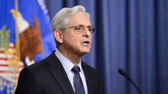 Attorney General Merrick Garland speaks | Bonnie Cash/UPI/Newscom