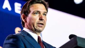 Florida Governor Ron DeSantis gives a speech | Michael Brochstein/ZUMAPRESS/Newscom