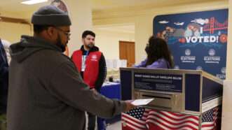 Voters cast their ballots in inside San Francisco City Hall on March 5, 2024. | Liu Guanguan/China News Service/VCG/Newscom