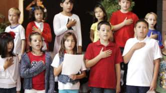 Pledge of allegiance | J.L. Sousa, Register/ZUMA Press/Newscom